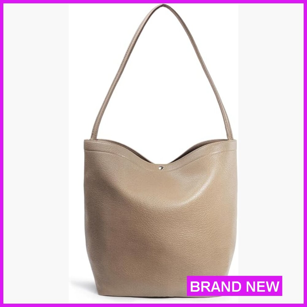 Vegan Leather Hobo Bucket Bag Minimalist Crossbody Shoulder Handbag Chic